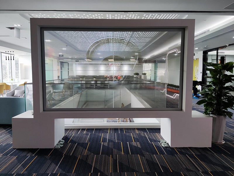 通信公司办公大厅｜OLED透明屏(图3)